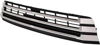 Front Bumper Grille Primed With Silver Molding Plastic Direct Replacement Compatible With 2017-2019 Toyota Highlander TO1036173 531020E070