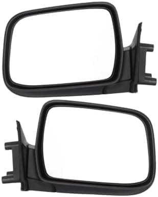Set Set Of 2 Front Mirror Manual Folding Non-Heated Primed Plastic Left Driver & Right Passenger Side Direct Replacement Compatible With 1998-2004 Nissan Frontier / 2000-2004 Xterra