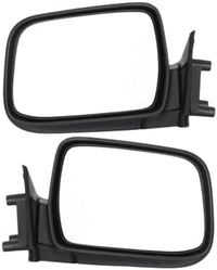 Set Set Of 2 Front Mirror Manual Folding Non-Heated Primed Plastic Left Driver & Right Passenger Side Direct Replacement Compatible With 1998-2004 Nissan Frontier / 2000-2004 Xterra