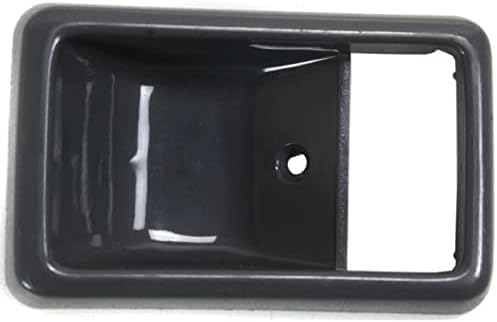 Set of 2 Front Inside Door Handle Cases Gray Plastic Right Passenger & Left Driver Side Direct Replacement Compatible with 1984-1989 Toyota Pickup TO1356101 6927789104B2