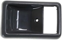 Set of 2 Front Inside Door Handle Cases Gray Plastic Right Passenger & Left Driver Side Direct Replacement Compatible with 1984-1989 Toyota Pickup TO1356101 6927789104B2
