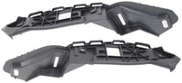 Set Of 2 Front Bumper Side Cover Reinforcement Bracket Plastic Left Driver & Right Passenger Side Direct Replacement Compatible With 2008-2011 Ford Focus FO1033102 FO1032102