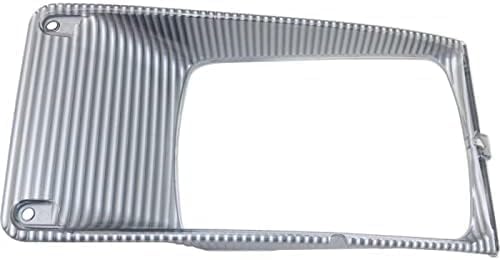 Set Of 2 Front Headlight Bezel Chrome Plastic Left Driver & Right Passenger Side Direct Replacement Compatible With 1995-2004 International 3800/4700 / 8100HD IH2511100 IH2510100