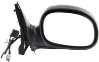 Set of 2 Front Power Mirror Manual Folding Non-Heated Chrome Right Passenger & Left Driver Side Direct Replacement Compatible With 1997-1999 Ford F-250/1997-2004 F-150 FO1320138