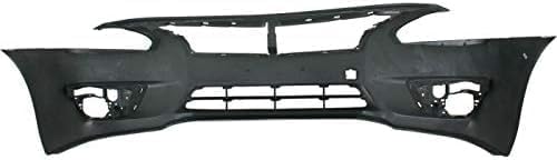 Front Bumper Cover Primed + Grille Chrome Shell & Black Insert Direct Replacement Compatible With 2013-2015 Nissan Altima NI1200250 NI1000285 623103TA0A 620223TA0H