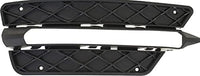 Set Of 2 Front Bumper Outer Grille Textured Right Passenger & Left Driver Side Direct Replacement Compatible With 2012-2015 Mercedes Benz C-Class MB1038126 MB1039126 2048851353