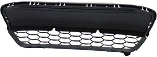 Front Bumper Grille Textured Gray Plastic Direct Replacement Compatible With 2012-2013 Honda Civic HO1036111 71105TS8A01