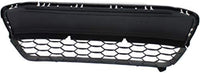 Front Bumper Grille Textured Gray Plastic Direct Replacement Compatible With 2012-2013 Honda Civic HO1036111 71105TS8A01