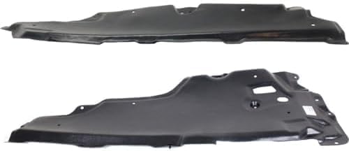 Front Engine Splash Shield Under Cover Plastic Left Driver & Right Passenger Side Direct Replacement Compatible with 2011-2014 Ford Edge / 2011-2015 Lincoln MKX FO1228147 FO1228146
