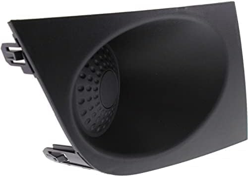 Set Of 2 Front Fog Light Cover Primed Plastic Right Passenger & Left Driver Side Direct Replacement Compatible With 2007-2012 Nissan Versa NI1039111 NI1038111 62256EM30A 62257EM30A