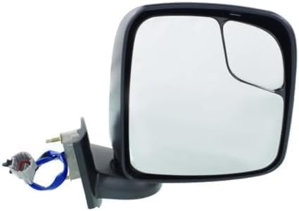 Set Of 2 Front Power Mirror Non-Towing Manual Folding Heated Textured Left Driver & Right Passenger Side Direct Replacement Compatible With 2013-2021 Nissan NI1321246 NI1320246