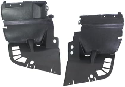 Set Of 2 Front Section Fender Liner Plastic Left Driver & Right Passenger Side Direct Replacement Compatible With 1996-2002 Mercedes Benz SL-Class MB1251114 MB1250114