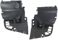 Set Of 2 Front Section Fender Liner Plastic Left Driver & Right Passenger Side Direct Replacement Compatible With 1996-2002 Mercedes Benz SL-Class MB1251114 MB1250114