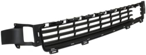 Front Bumper Center Grille Garnish Black Plastic Direct Replacement Compatible With 2008-2017 Toyota Sequoia TO1036132 527110C030
