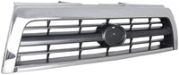 Front Grille Assembly Chrome Shell With Silver Insert Plastic Direct Replacement Compatible With 1996-1998 Toyota 4Runner TO1200202 5311135340
