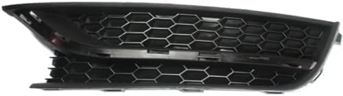 Set Of 2 Front Fog Light Cover Textured Dark Gray Plastic Right Passenger & Left Driver Side Direct Replacement Compatible With 2012-2015 Volkswagen Passat VW1039121 VW1038121