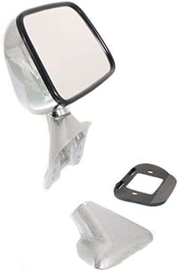 AUTOS PARTS PLUS Set Of 2 Front Mirror Manual Adjust Folding Non-Heated Chrome Right & Left Side Direct Replacement Compatible With 1987-1988 Toyota Pickup / 1987-1989 4Runner TO1320108 TO1321108