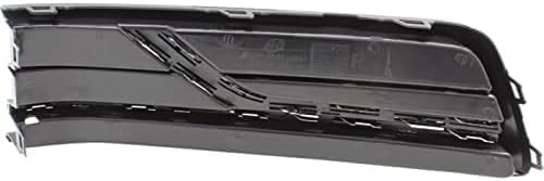 Set Of 2 Front Fog Light Cover Textured Right Passenger & Left Driver Side Direct Replacement Compatible With 2016-2019 Volkswagen Passat VW1039145 VW1038145 561854662GRYP