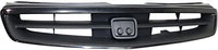 Front Grille Primed Shell And Insert ABS Plastic Direct Replacement Compatible With 1999-2000 Honda Civic HO1200147