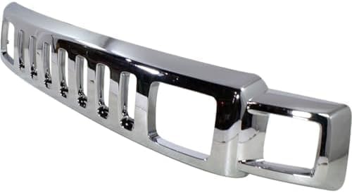 Front Upper Grille Assembly Chrome Shell And Insert Direct Replacement Compatible With 2006-2010 Hummer H3 HU1200101 15834196