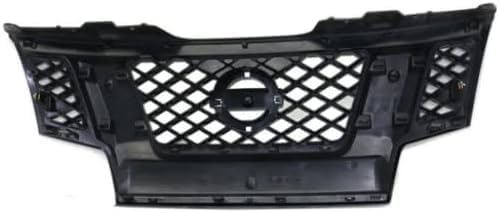 Front Grille Painted Silver Shell With Gray Insert Plastic Direct Replacement Compatible With 2009-2013 Nissan Xterra NI1200241 62310ZL00A