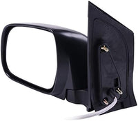 Set Of 2 Front Power Mirror Manual Folding Non-Heated Plastic Left Driver & Right Passenger Side Direct Replacement Compatible With 2004-2010 Toyota Sienna TO1320201 TO1321201