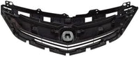 Front Grille Assembly Textured Shell and Insert Plastic Direct Replacement Compatible With 2016-2018 Acura ILX AC1200129 71121TX6A51