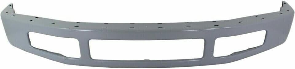 Front Bumper Primed Steel + Upper Molding + Lower Valance Spoiler Textured Direct Replacement Compatible With 2008-2010 Ford F-250 F-350 Super Duty FO1044103 FO1002403 FO1093114