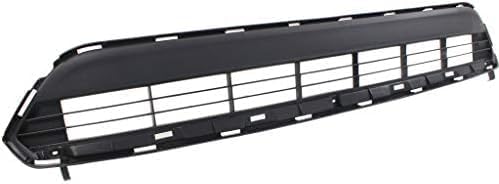 Front Bumper Lower Grille Textured Plastic Direct Replacement Compatible With 2011-2013 Toyota Highlander TO1036130 531120E070