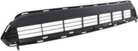 Front Bumper Lower Grille Textured Plastic Direct Replacement Compatible With 2011-2013 Toyota Highlander TO1036130 531120E070