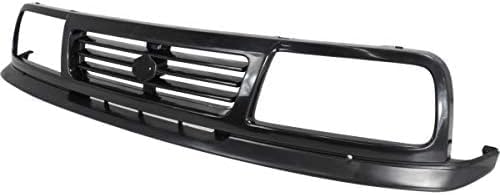 Front Grille Primed Shell And Insert Plastic Direct Replacement Compatible With 1991-1995 Suzuki Sidekick SZ1200102 7211156B11
