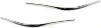 Set Of 2 Front Bumper Molding Chrome Plastic Left Driver & Right Passenger Side Direct Replacement Compatible With 1998-2002 Lincoln Town Car FO1059273 FO1058273 F8VZ17K833BA