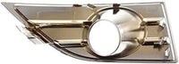 Set of 2 Front Fog Lamp Molding Chrome Left Driver & Right Passenger Side Direct Replacement Compatible With 2008-2009 Ford Taurus FO1038109 FO1039109 8G1Z17E810AA 8G1Z17E811AA