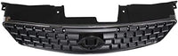 Front Grille Chrome Shell With Painted Dark Gray Insert Direct Replacement Compatible With 2005-2006 Nissan Altima NI1200213 62070ZB000