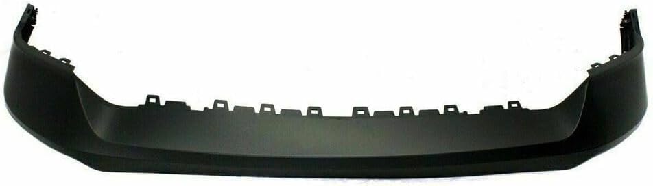 Front Bumper Chrome Steel Without Fog Light Holes + Upper Cover Primed + Lower Valance Air Dam Textured Direct Replacement Compatible With 2013-2018 Ram 1500 CH1014108 CH1002397