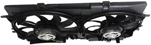 Front Radiator Cooling Fan Assembly Plastic Direct Replacement Compatible with 2008-2017 Audi A5 Quattro / 2009-2017 Audi Q5 / 2019-2021 Porsche Macan AU3115113 8K0121207A-PFM