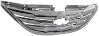 Front Grille Assembly Chrome Shell And Insert Direct Replacement Compatible With 2011-2013 Hyundai Sonata HY1200154 863503S100