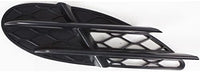Front Bumper Center Grille Black + Fog Lamp Covers Right Passenger & Left Driver Side Direct Replacement Compatible With 2003-2006 Mercedes Benz S-Class MB1036108 MB1038113
