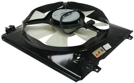 Front Radiator & A/C Condenser Cooling Fan Assembly Plastic Direct Replacement Compatible with 2008-2009 Honda Accord HO3115148 HO3113127 19030R77T01-PFM 19030R70A01-PF