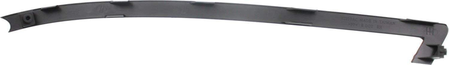 Front Bumper Molding Primed Right passenger Side Direct Replacement Compatible With 2014-2015 Kia Optima KI1047104 865644C500