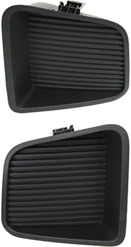 Set of 2 Front Fog Light Cover Textured Left Driver & Right Passenger Side Direct Replacement Compatible With 2014-2021 Toyota Tundra TO1038174 TO1039174 521270C060 521280C060