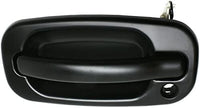 Set of 2 Front Exterior Door Handle Smooth Black Left Driver & Right Passenger Side Direct Replacement Compatible with 1999-2006 Chevrolet Silverado/GMC Sierra GM1311131 GM1310140