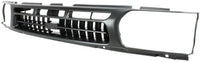 Front Grille Painted Dark Argent Shell And Insert Plastic Direct Replacement Compatible With 1996-1999 Nissan Pathfinder NI1200175 623100W001