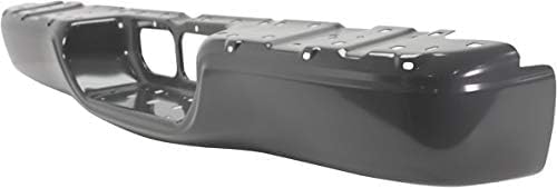 Rear Step Bumper Face Bar Painted Black Steel Direct Replacement Compatible With 2000-2006 Toyota Tundra TO1102230 521510C011