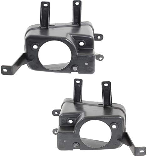 Set of 2 Front Fog Light Bracket Plastic Left Driver & Right Passenger Side Direct Replacement Compatible with 2015-2020 Chevrolet Suburban / GMC Yukon GM1039189 GM1038189 22936483