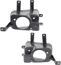 Set of 2 Front Fog Light Bracket Plastic Left Driver & Right Passenger Side Direct Replacement Compatible with 2015-2020 Chevrolet Suburban / GMC Yukon GM1039189 GM1038189 22936483