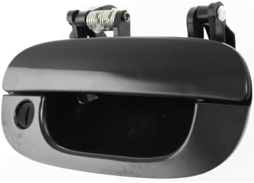 Set of 2 Front Exterior Door Handle Smooth Black with Keyhole Right & Left Side Direct Replacement Compatible with 1994-2001 Dodge Ram 1500/1994-2002 2500 3500 55275022-PFM