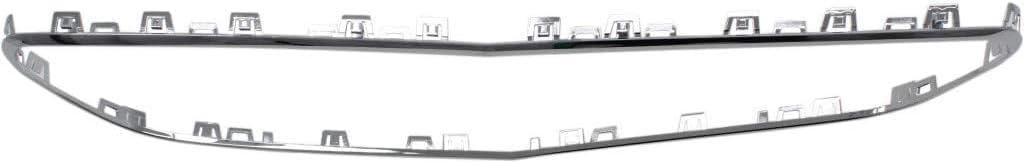 Front Grille Molding Chrome Plastic Direct Replacement Compatible With 2017-2020 Mercedes Benz E-Class MB1202106 2138850200