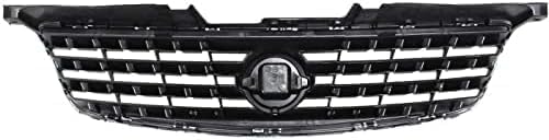 Front Grille Chrome Shell With Painted Dark Gray Insert Direct Replacement Compatible With 2005-2006 Nissan Altima NI1200213 62070ZB000
