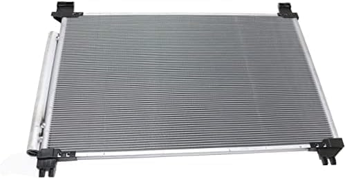 Front A/C Condenser Aluminum Core Direct Replacement Compatible With 2014-2019 Toyota Highlander TO3030327 884600E070